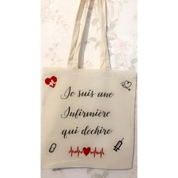 Tote Bag "Infirmière qui...