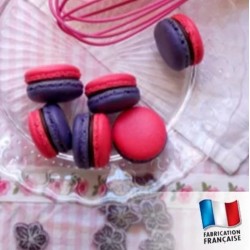 Macaron framboise violette